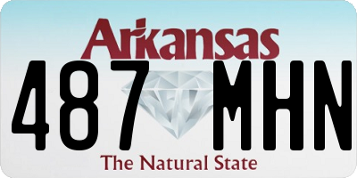 AR license plate 487MHN