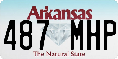 AR license plate 487MHP