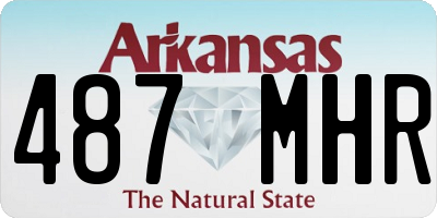 AR license plate 487MHR