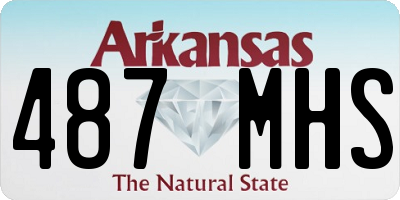 AR license plate 487MHS