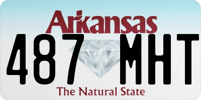 AR license plate 487MHT