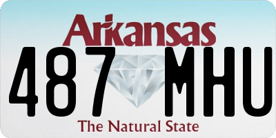AR license plate 487MHU