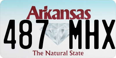 AR license plate 487MHX