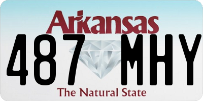 AR license plate 487MHY