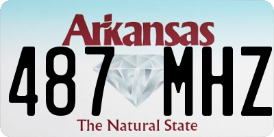 AR license plate 487MHZ