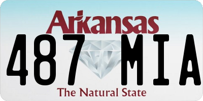AR license plate 487MIA