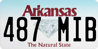AR license plate 487MIB