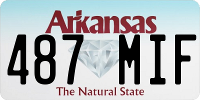AR license plate 487MIF