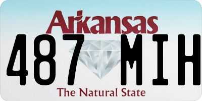 AR license plate 487MIH