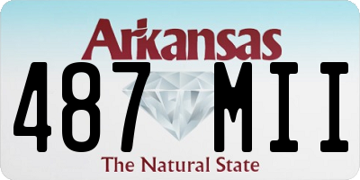 AR license plate 487MII