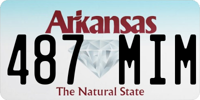 AR license plate 487MIM