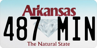 AR license plate 487MIN
