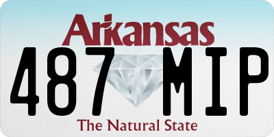 AR license plate 487MIP