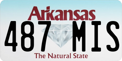 AR license plate 487MIS