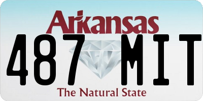 AR license plate 487MIT