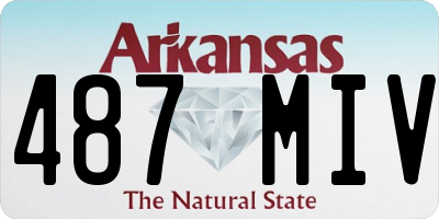 AR license plate 487MIV