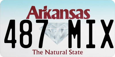 AR license plate 487MIX