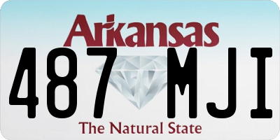 AR license plate 487MJI