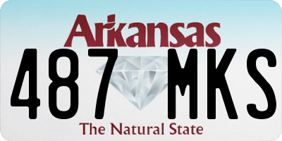 AR license plate 487MKS