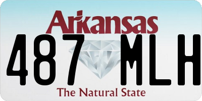 AR license plate 487MLH