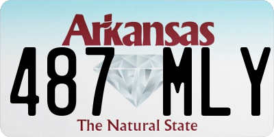 AR license plate 487MLY