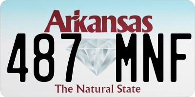AR license plate 487MNF