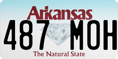 AR license plate 487MOH