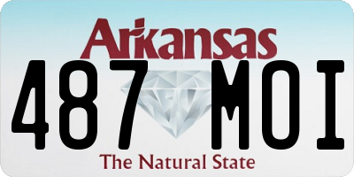 AR license plate 487MOI