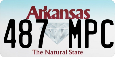 AR license plate 487MPC