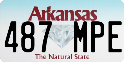 AR license plate 487MPE
