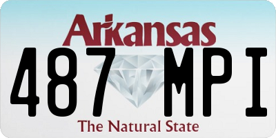 AR license plate 487MPI