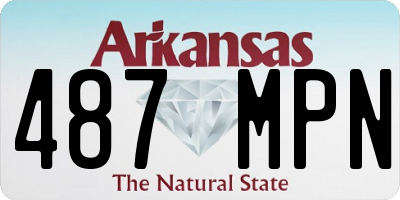 AR license plate 487MPN
