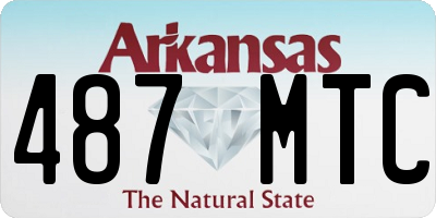AR license plate 487MTC