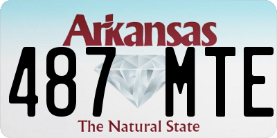 AR license plate 487MTE