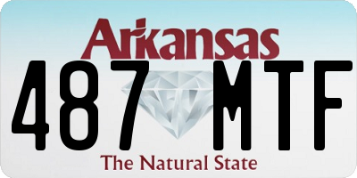 AR license plate 487MTF