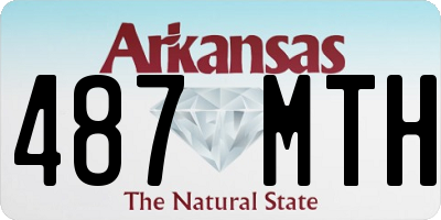 AR license plate 487MTH