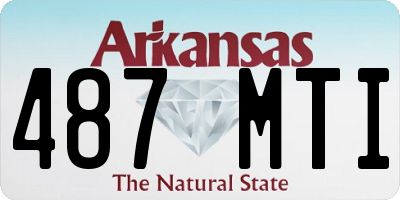 AR license plate 487MTI