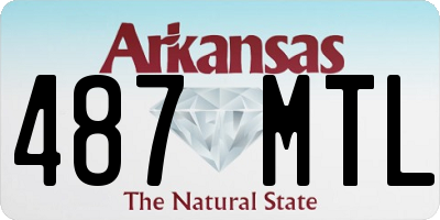 AR license plate 487MTL