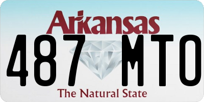 AR license plate 487MTO