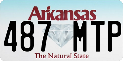 AR license plate 487MTP