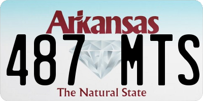 AR license plate 487MTS