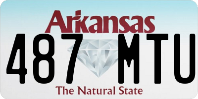 AR license plate 487MTU