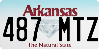 AR license plate 487MTZ