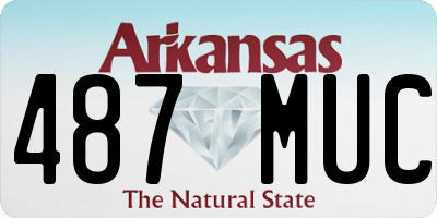 AR license plate 487MUC