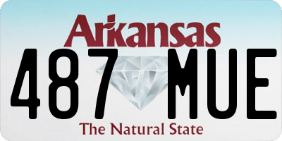 AR license plate 487MUE
