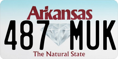 AR license plate 487MUK