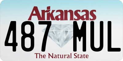 AR license plate 487MUL