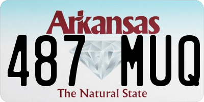 AR license plate 487MUQ