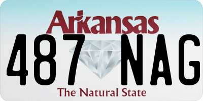 AR license plate 487NAG