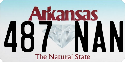 AR license plate 487NAN